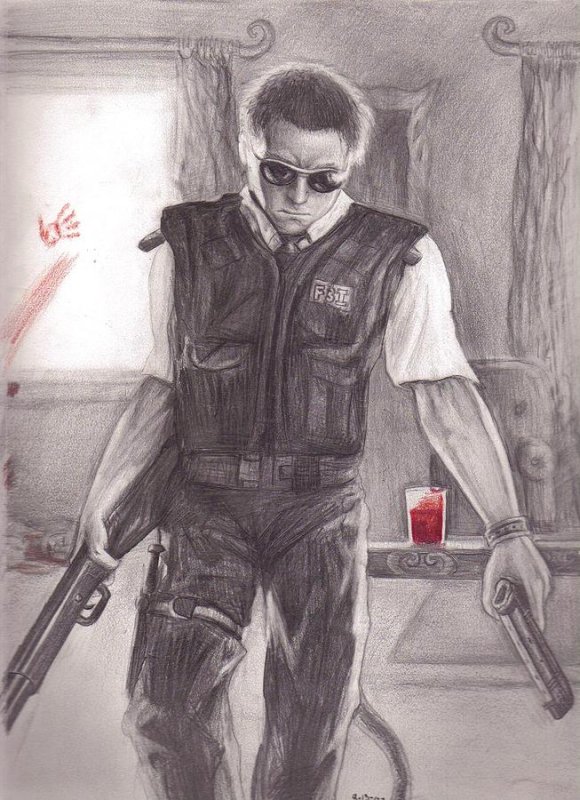 Агент ФБР рисунок
