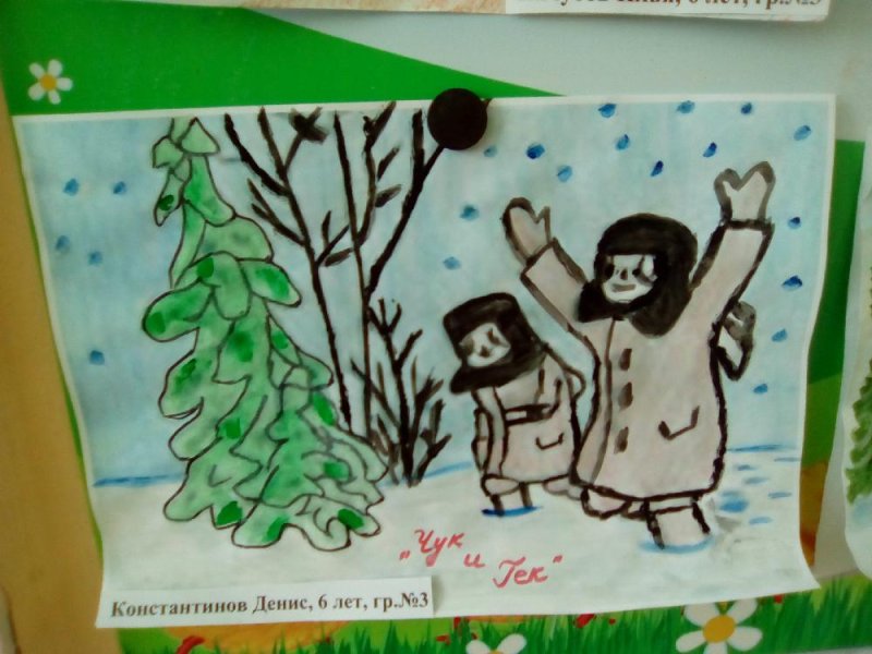 Чук и Гек нарисовать