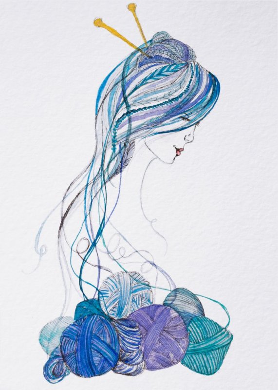 Акварельные нитки