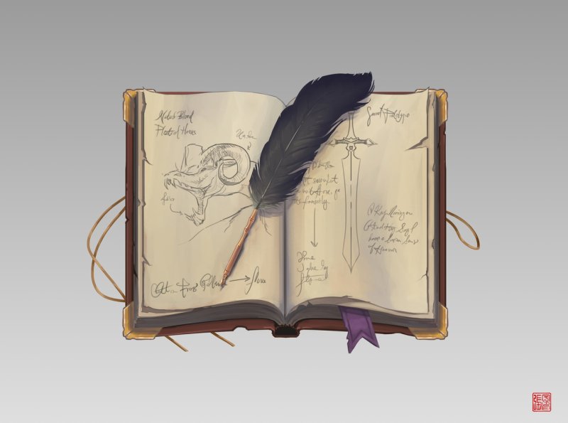 Книга фэнтези арт