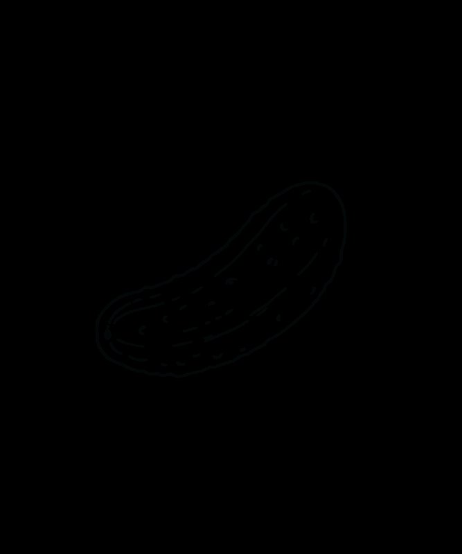 Огурчик раскраска для детей