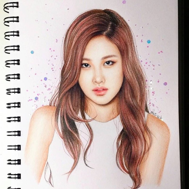 Розэ BLACKPINK портрет
