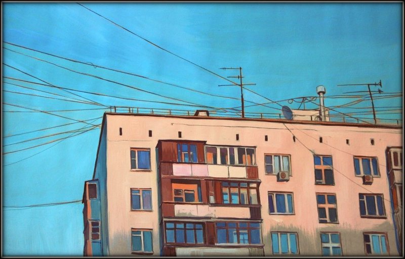 Панельный дом арт
