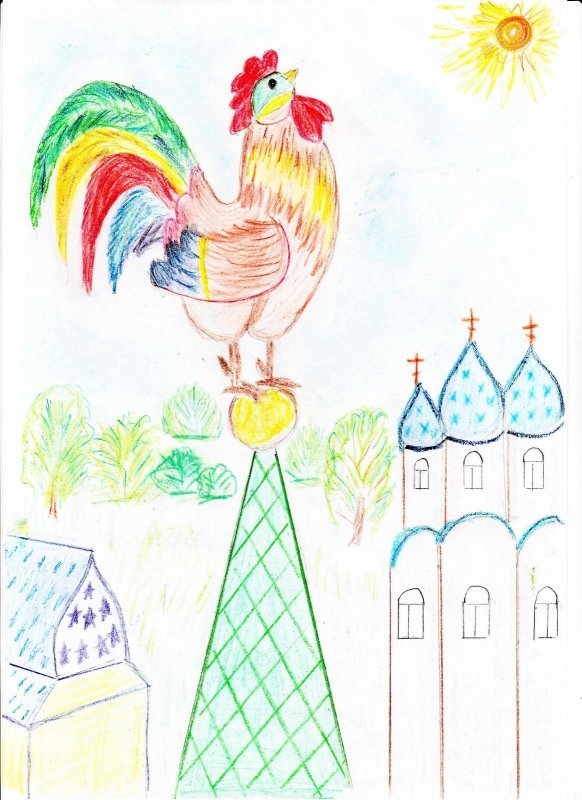 Пушкин сказка золотой петушок