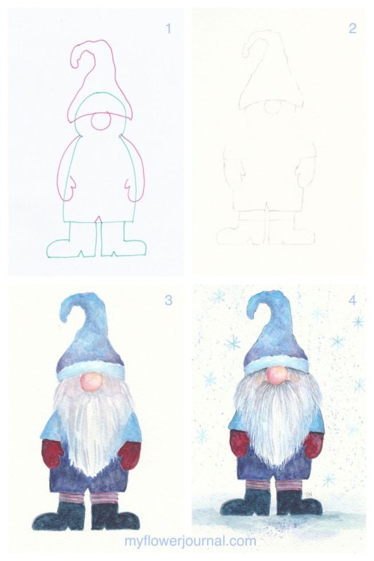 Рисование гномика