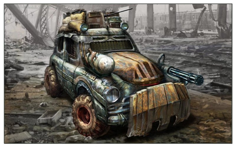 Дизельпанк машины Безумный Макс