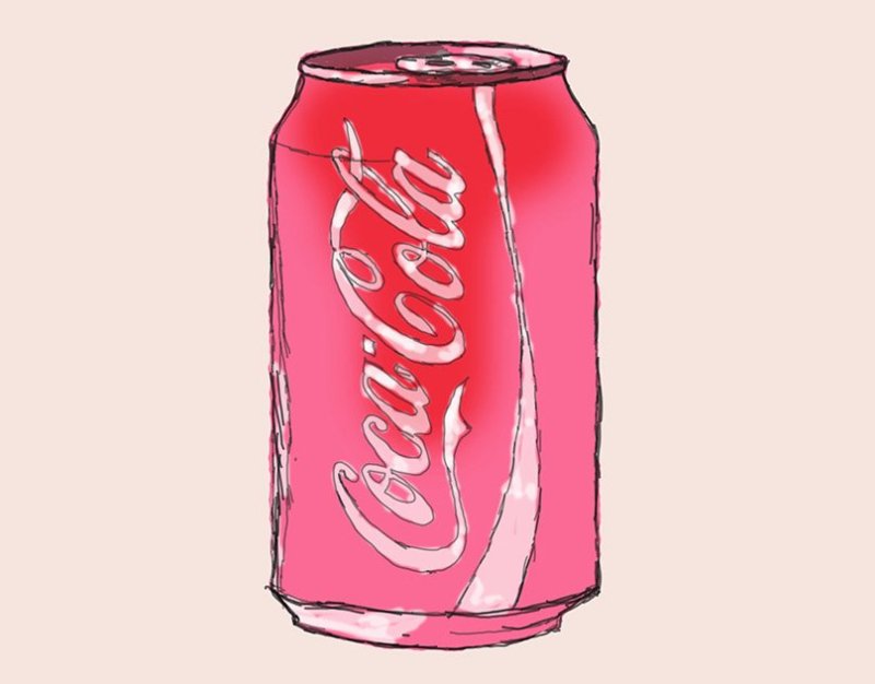 банка колы рисунок