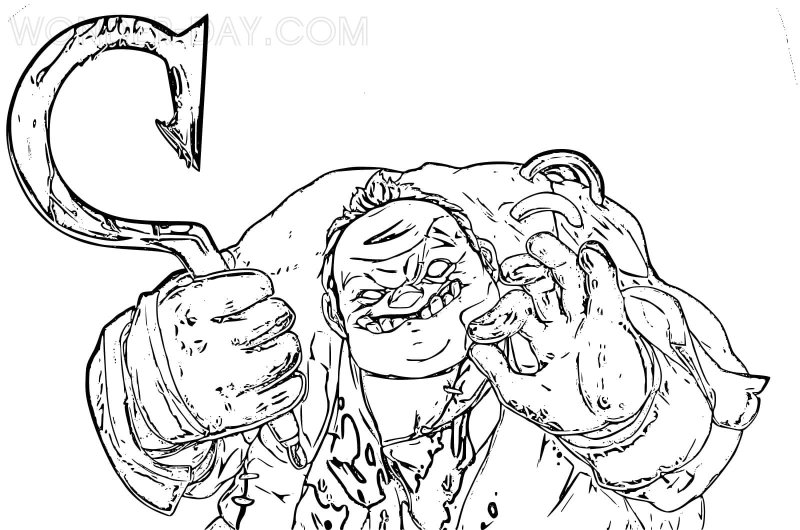 Pudge Dota 2 раскраска