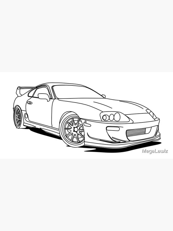 Supra a80 раскраска