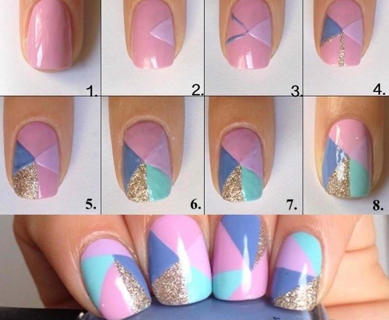 дизайн ногтей пошагово для начинающих