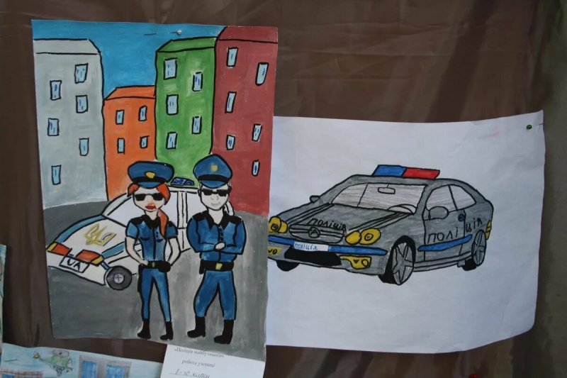 Рисунок на тему полиция