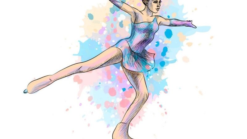Фигуристка рисунок