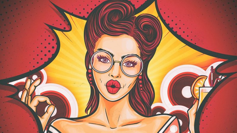 Фон в стиле поп арт