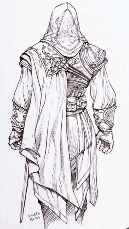 Раскраски Assassins Creed Эцио