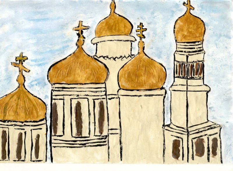 Собор рисунок детский