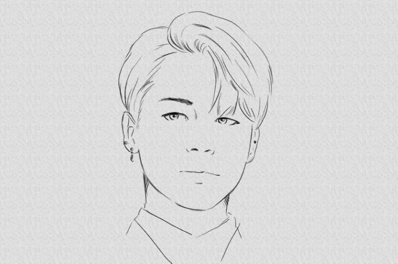 Jimin BTS рисунок