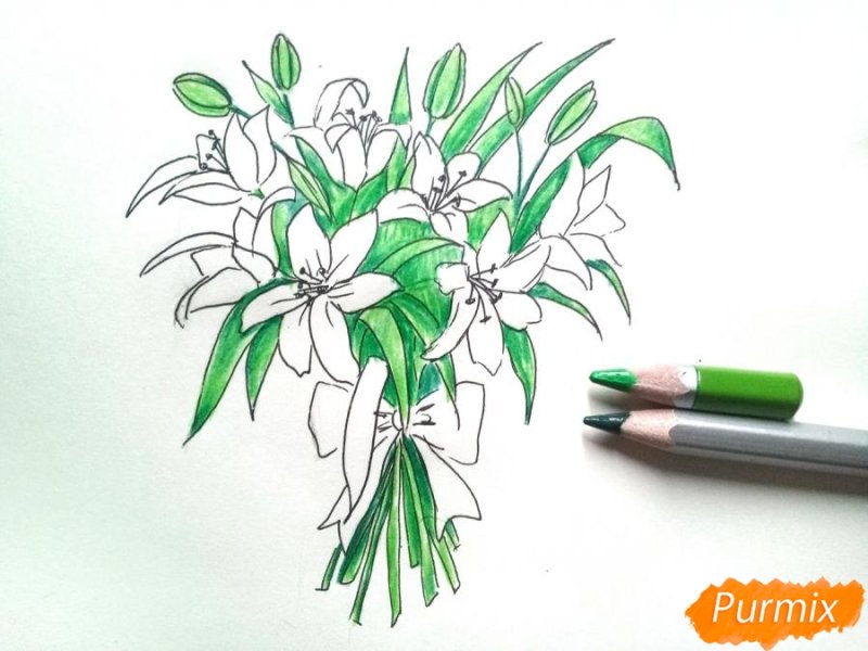 Букет для рисования