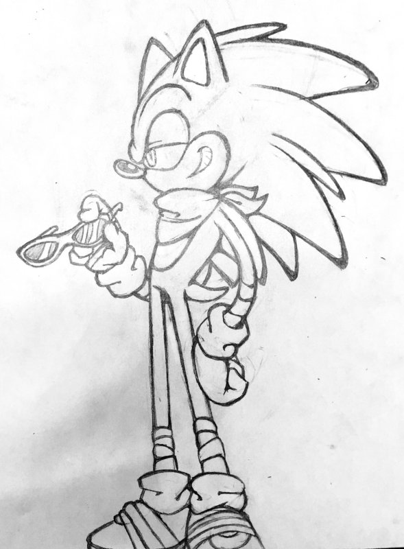 Соник рисунок