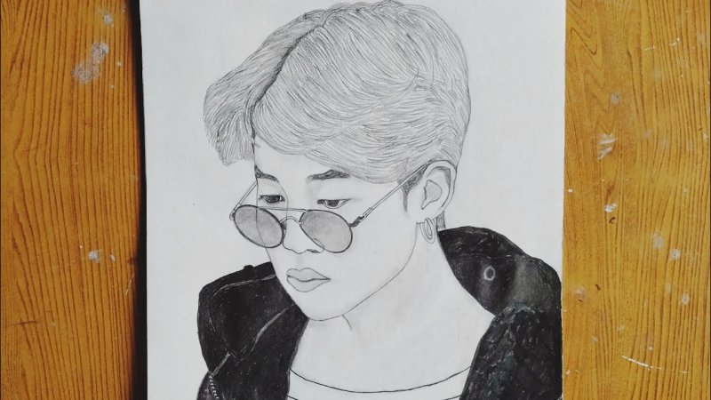 BTS карандашом Чимин