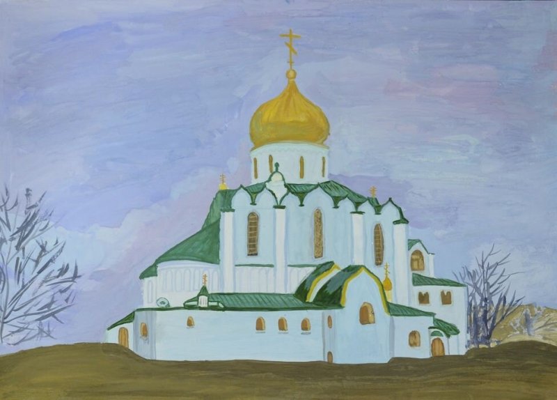 Зарисовка церкви
