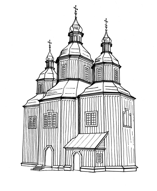Софийский собор рисунок