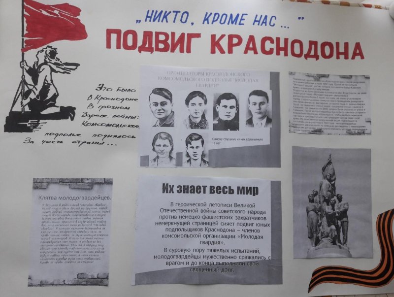 Плакат на тему молодая гвардия