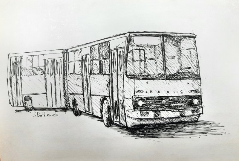 Автобус Икарус 280 рисунок