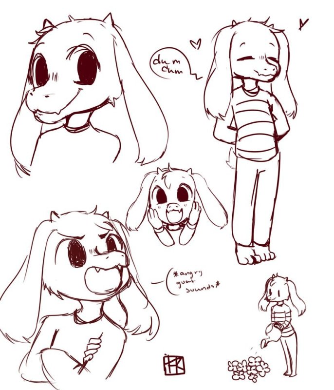 Undertale рисунки для срисовки