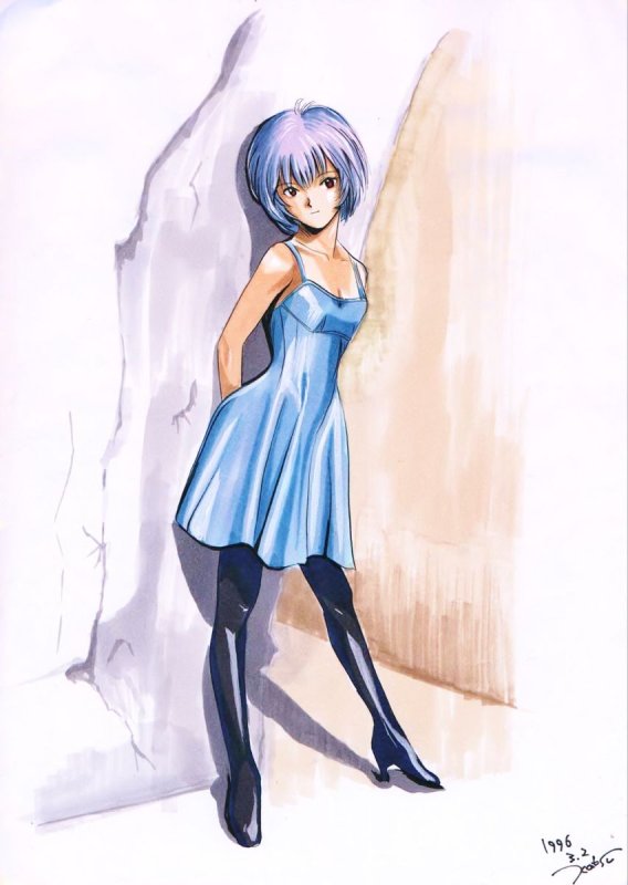 Ayanami Rei in Dress Art