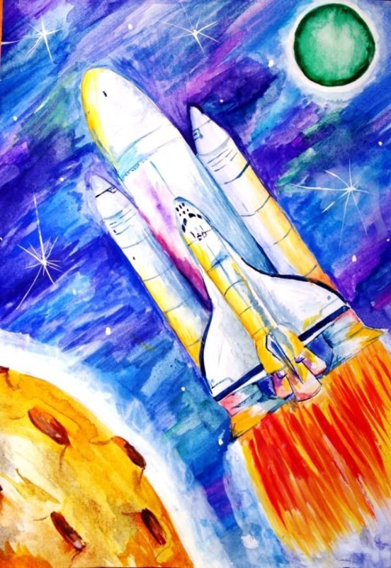 Рисунок на тему космос