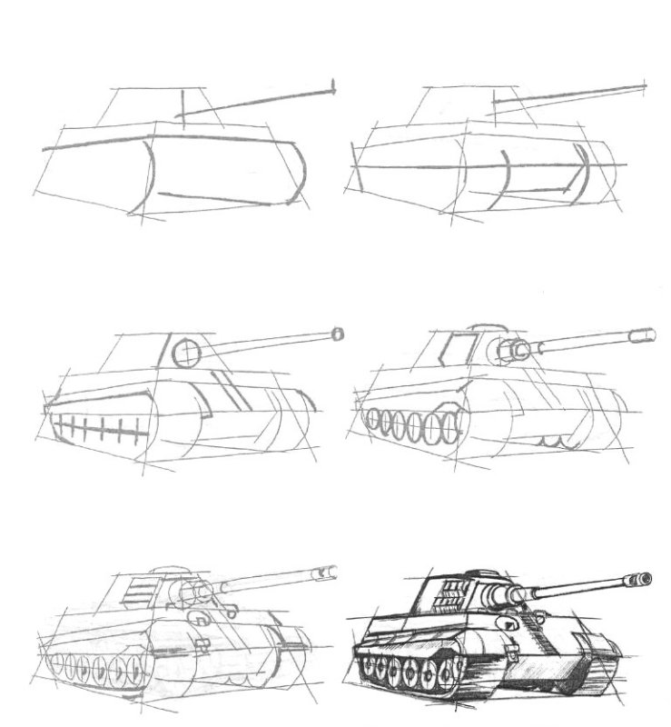 Танк т-34 поэтапно