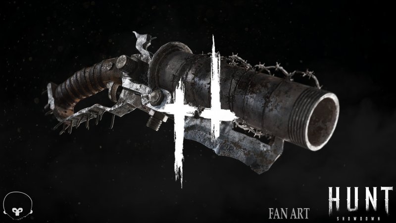 Тату в стиле Hunt Showdown