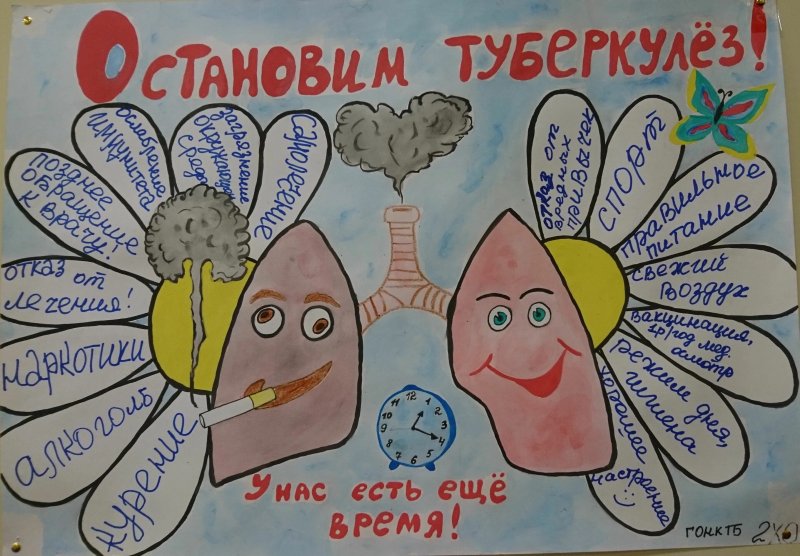 Плакат по туберкулезу