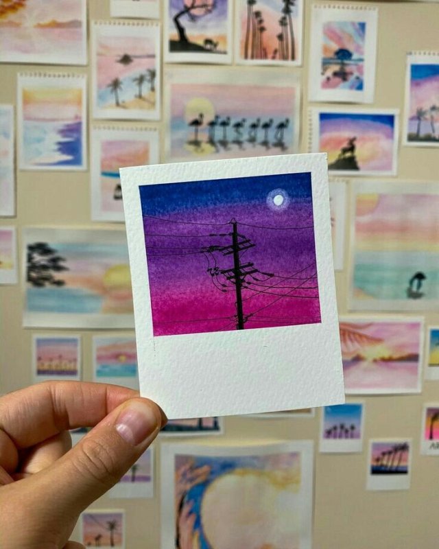 Полароид идеи для рисования