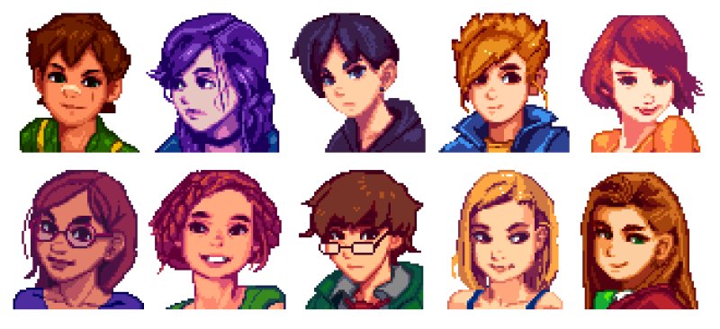 Stardew Valley герои