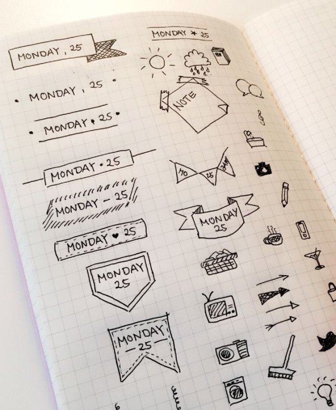 Украшение конспектов