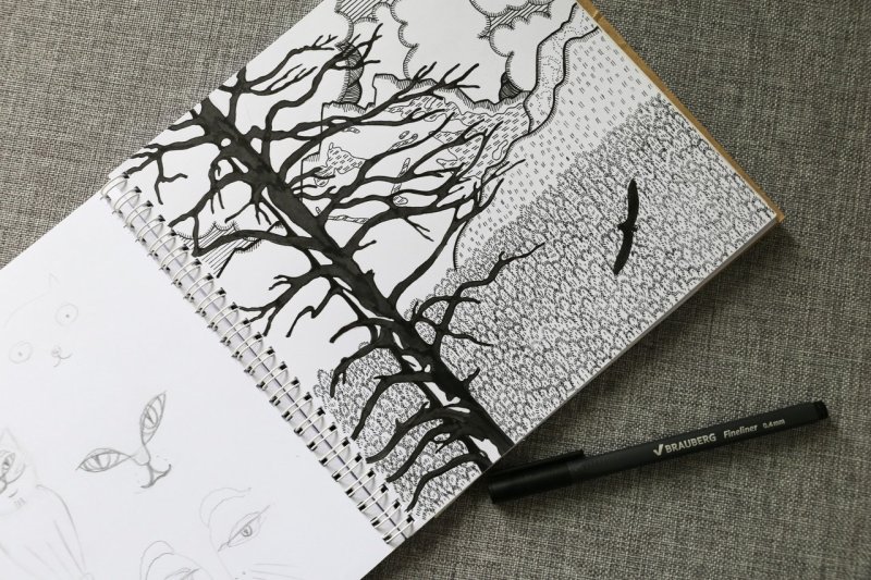 рисунки для скетчбука