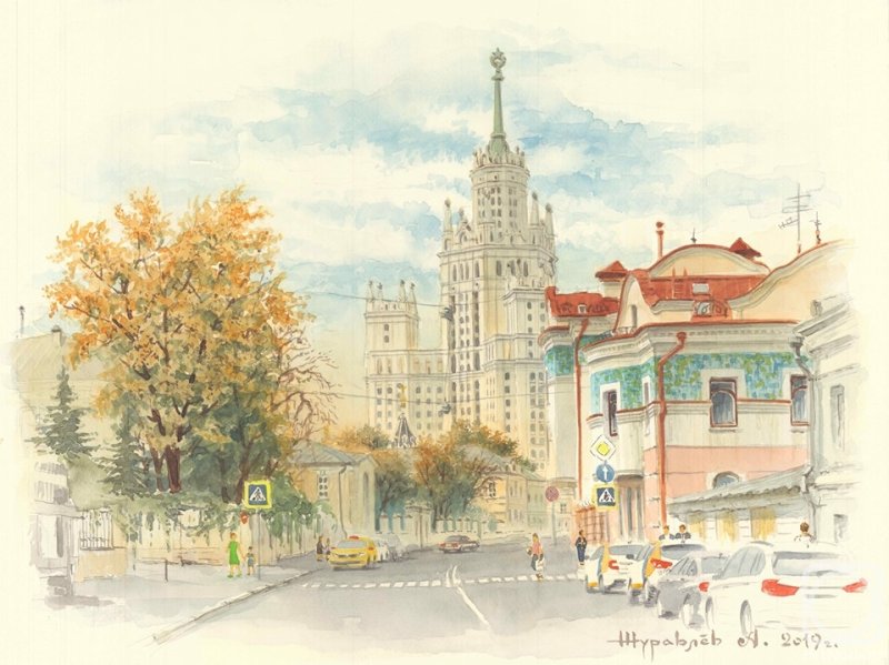 Александр Журавлев художник акварели