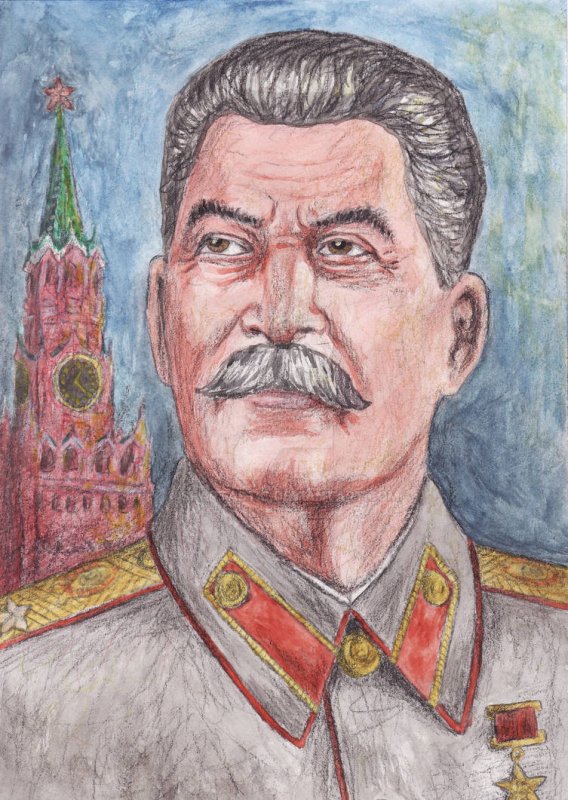 Сталин Иосиф Виссарионович раскраска