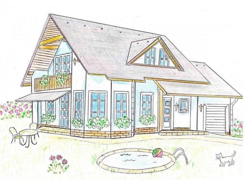 Дом рисунок