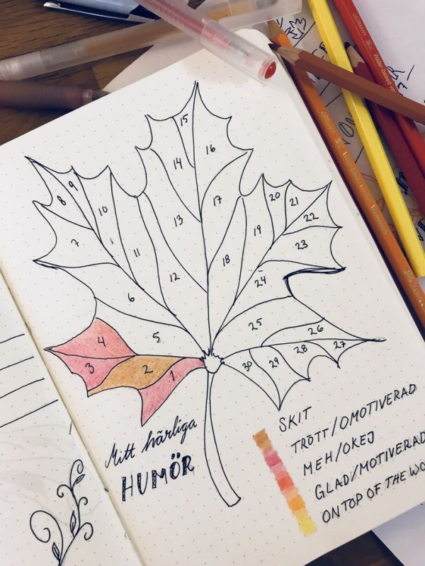 Зарисовки для ежедневника сентябрь