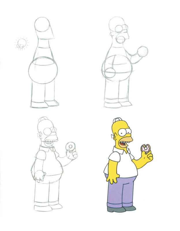 Рисунок Гомера Симпсона