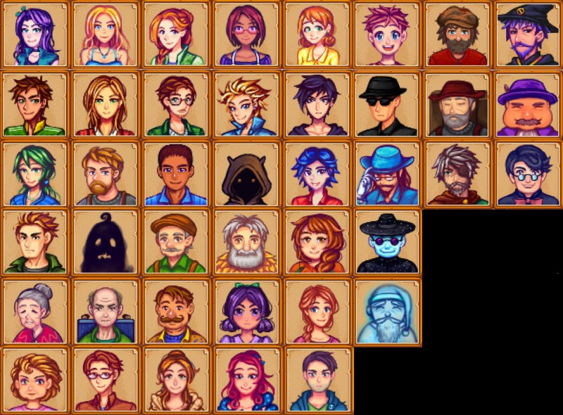 Stardew Valley аниме портреты