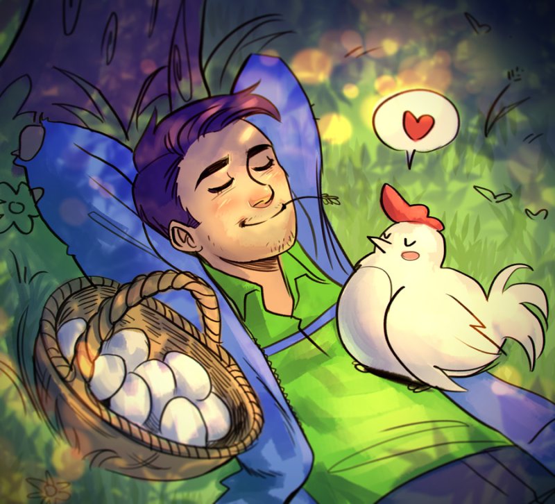 Stardew Valley Art Шейн
