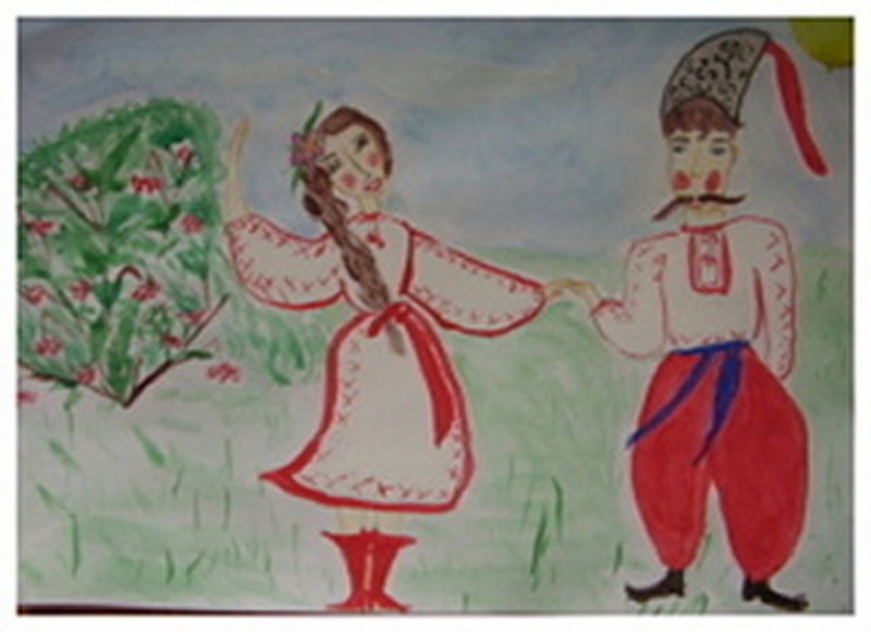 Рисунок на казачью тему