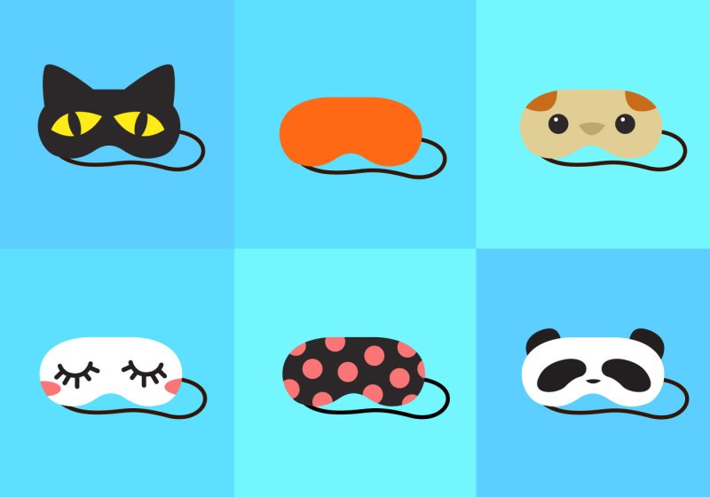 Маски для сна для срисовки