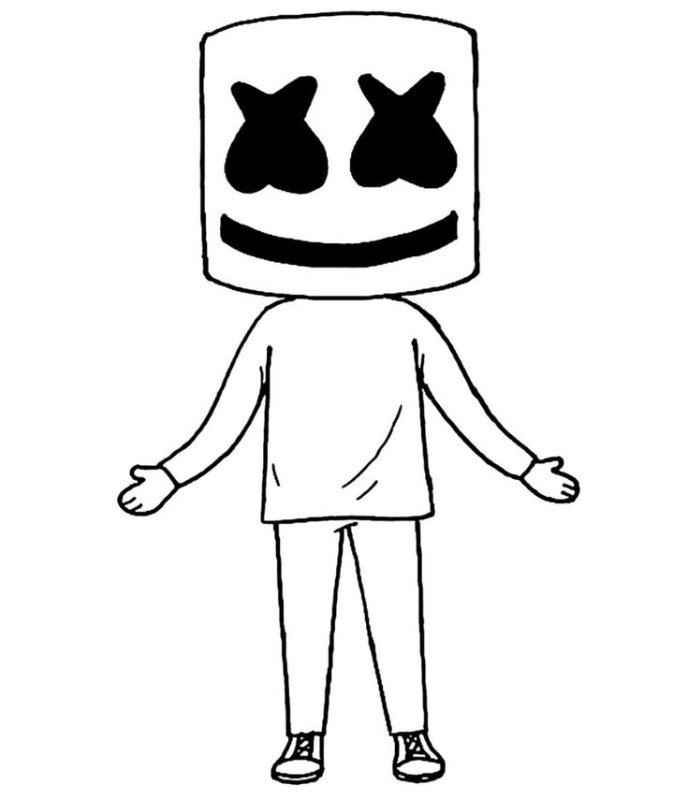 Рисунки для срисовки маршмеллоу