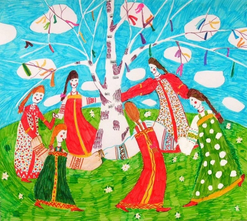 Народные праздники изо