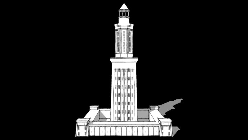 Александрийский Маяк рисунок