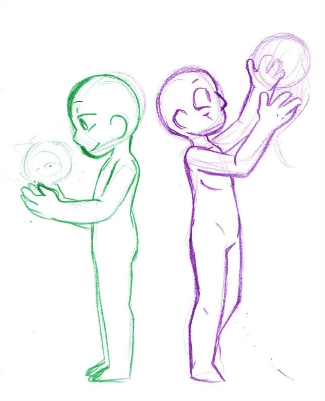 Необычные позы для рисования